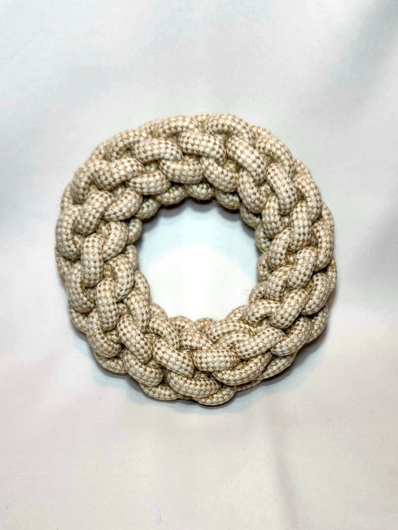 Donut 100% Organic Hemp Tug and Fetch Toy